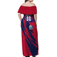 Personalized Norway Soccer Viking Champions Off Shoulder Maxi Dress Football Norse Warrior Map Nordic Cross