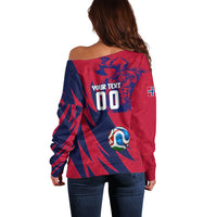 Personalized Norway Soccer Viking Champions Off Shoulder Sweater Football Norse Warrior Map Nordic Cross