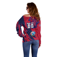 Personalized Norway Soccer Viking Champions Off Shoulder Sweater Football Norse Warrior Map Nordic Cross