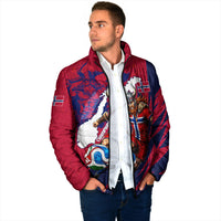 Personalized Norway Soccer Viking Champions Padded Jacket Football Norse Warrior Map Nordic Cross