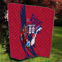 Personalized Norway Soccer Viking Champions Quilt Football Norse Warrior Map Nordic Cross