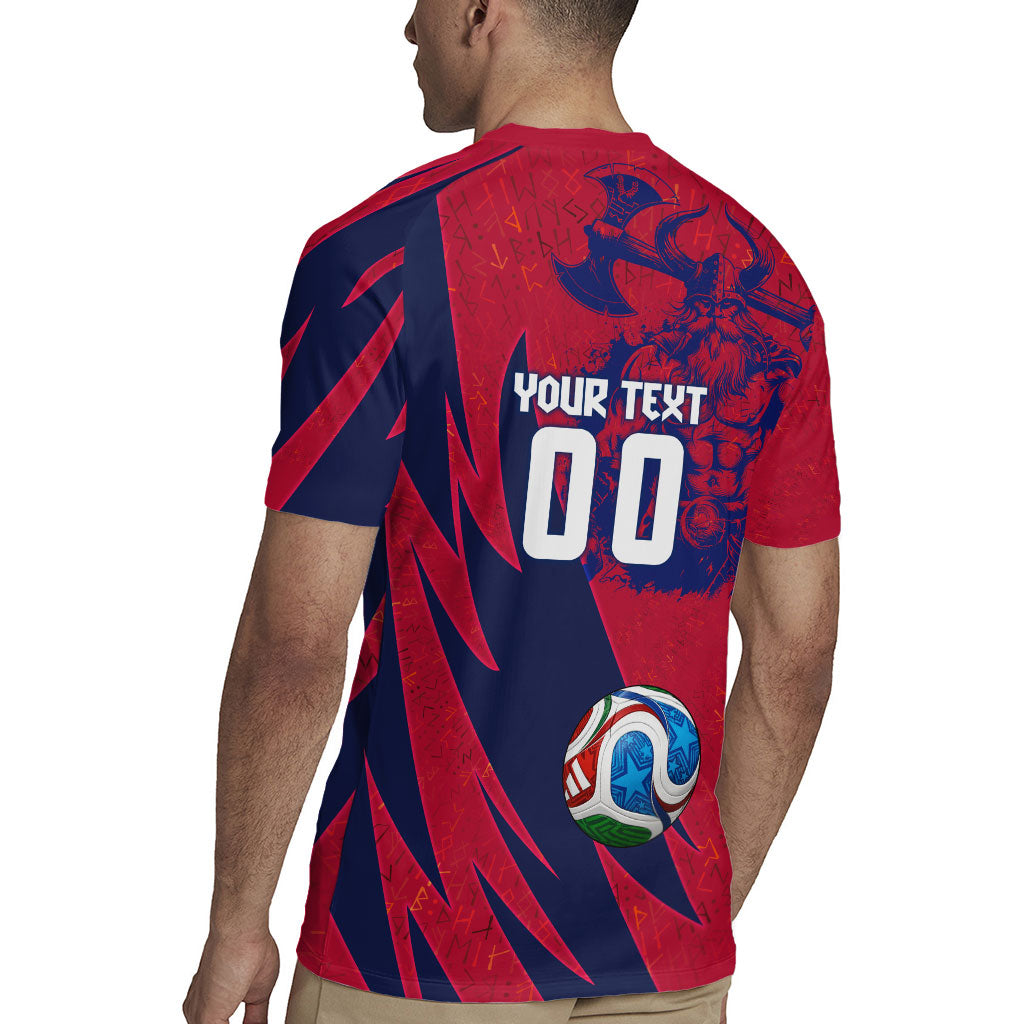 Personalized Norway Soccer Viking Champions Rugby Jersey Football Norse Warrior Map Nordic Cross