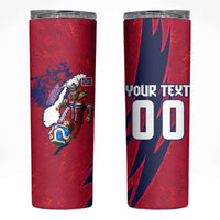 Personalized Norway Soccer Viking Champions Skinny Tumbler Football Norse Warrior Map Nordic Cross