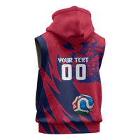 Personalized Norway Soccer Viking Champions Sleeveless Hoodie Football Norse Warrior Map Nordic Cross