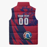 Personalized Norway Soccer Viking Champions Sleeveless Puffer Jacket Football Norse Warrior Map Nordic Cross