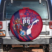 Personalized Norway Soccer Viking Champions Spare Tire Cover Football Norse Warrior Map Nordic Cross
