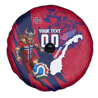 Personalized Norway Soccer Viking Champions Spare Tire Cover Football Norse Warrior Map Nordic Cross