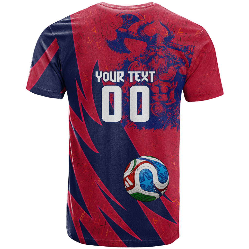 Personalized Norway Soccer Viking Champions T Shirt Football Norse Warrior Map Nordic Cross