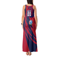 Personalized Norway Soccer Viking Champions Tank Maxi Dress Football Norse Warrior Map Nordic Cross