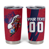 Personalized Norway Soccer Viking Champions Tumbler Cup Football Norse Warrior Map Nordic Cross