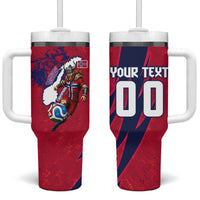Personalized Norway Soccer Viking Champions Tumbler With Handle Football Norse Warrior Map Nordic Cross