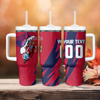 Personalized Norway Soccer Viking Champions Tumbler With Handle Football Norse Warrior Map Nordic Cross