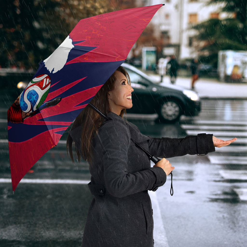 Personalized Norway Soccer Viking Champions Umbrella Football Norse Warrior Map Nordic Cross