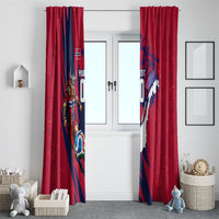 Personalized Norway Soccer Viking Champions Window Curtain Football Norse Warrior Map Nordic Cross