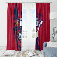 Personalized Norway Soccer Viking Champions Window Curtain Football Norse Warrior Map Nordic Cross