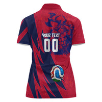 Personalized Norway Soccer Viking Champions Women Polo Shirt Football Norse Warrior Map Nordic Cross