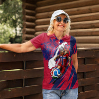 Personalized Norway Soccer Viking Champions Women Polo Shirt Football Norse Warrior Map Nordic Cross