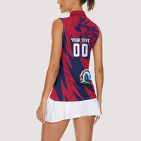 Personalized Norway Soccer Viking Champions Women Sleeveless Polo Shirt Football Norse Warrior Map Nordic Cross