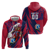 Personalized Norway Soccer Viking Champions Zip Hoodie Football Norse Warrior Map Nordic Cross