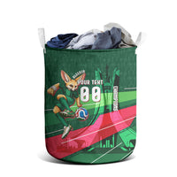 Personalized Algeria Football Champions Laundry Basket Fennec Fox Mascot - Algiers Martyrs Memorial