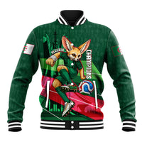 Personalized Algeria Football Champions Baseball Jacket Fennec Fox Mascot - Algiers Martyrs Memorial
