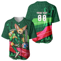 Personalized Algeria Football Champions Baseball Jersey Fennec Fox Mascot - Algiers Martyrs Memorial