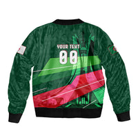 Personalized Algeria Football Champions Bomber Jacket Fennec Fox Mascot - Algiers Martyrs Memorial