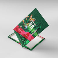 Personalized Algeria Football Champions Canvas Wall Art Fennec Fox Mascot - Algiers Martyrs Memorial