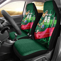 Personalized Algeria Football Champions Car Seat Cover Fennec Fox Mascot - Algiers Martyrs Memorial