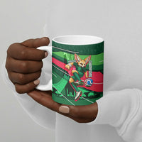 Personalized Algeria Football Champions Ceramic Mug Fennec Fox Mascot - Algiers Martyrs Memorial