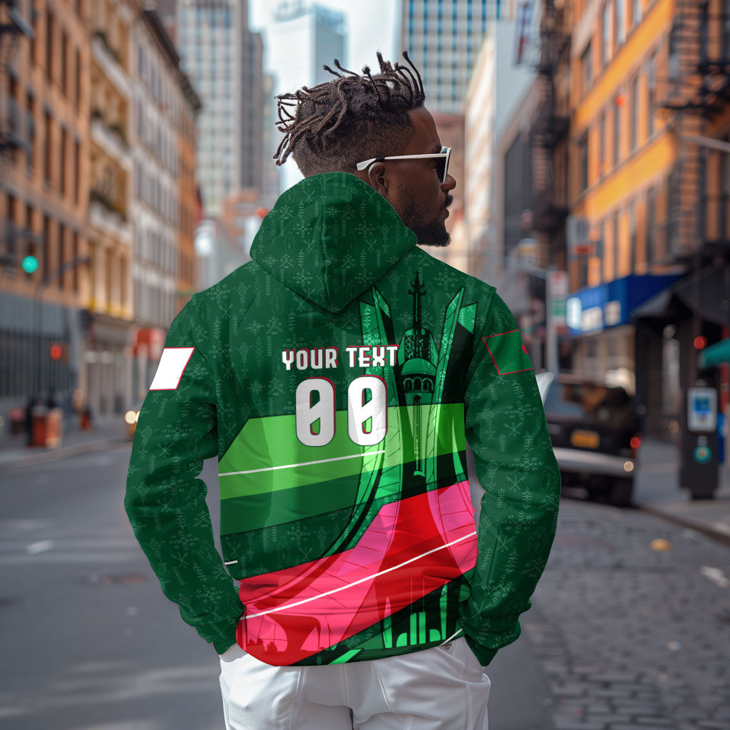 Personalized Algeria Football Champions Hoodie Fennec Fox Mascot - Algiers Martyrs Memorial