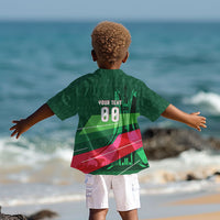 Personalized Algeria Football Champions Kid Hawaiian Shirt Fennec Fox Mascot - Algiers Martyrs Memorial