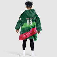 Personalized Algeria Football Champions Kid Wearable Blanket Hoodie Fennec Fox Mascot - Algiers Martyrs Memorial
