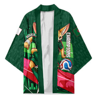 Personalized Algeria Football Champions Kimono Fennec Fox Mascot - Algiers Martyrs Memorial