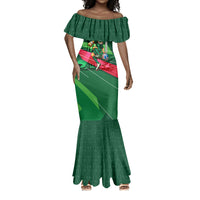 Personalized Algeria Football Champions Mermaid Dress Fennec Fox Mascot - Algiers Martyrs Memorial
