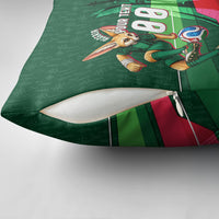 Personalized Algeria Football Champions Pillow Cover Fennec Fox Mascot - Algiers Martyrs Memorial