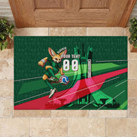 Personalized Algeria Football Champions Rubber Doormat Fennec Fox Mascot - Algiers Martyrs Memorial