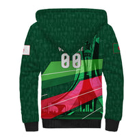 Personalized Algeria Football Champions Sherpa Hoodie Fennec Fox Mascot - Algiers Martyrs Memorial