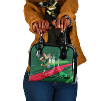 Personalized Algeria Football Champions Shoulder Handbag Fennec Fox Mascot - Algiers Martyrs Memorial