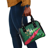 Personalized Algeria Football Champions Shoulder Handbag Fennec Fox Mascot - Algiers Martyrs Memorial