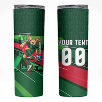 Personalized Algeria Football Champions Skinny Tumbler Fennec Fox Mascot - Algiers Martyrs Memorial