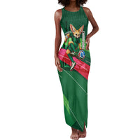 Personalized Algeria Football Champions Tank Maxi Dress Fennec Fox Mascot - Algiers Martyrs Memorial