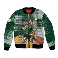 Personalized Algeria Champions Football 2026 Bomber Jacket Fennec Fox Victory Mascot - Traditional Berber Pattern