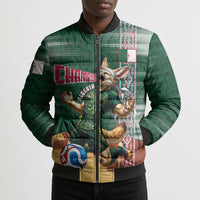Personalized Algeria Champions Football 2026 Bomber Puffer Jacket Fennec Fox Victory Mascot - Traditional Berber Pattern