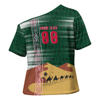 Personalized Algeria Champions Football 2026 Cross Shoulder Shirt Fennec Fox Victory Mascot - Traditional Berber Pattern