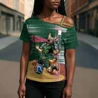 Personalized Algeria Champions Football 2026 Cross Shoulder Shirt Fennec Fox Victory Mascot - Traditional Berber Pattern