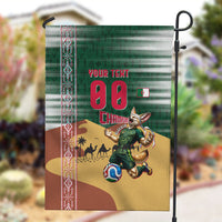Personalized Algeria Champions Football 2026 Garden Flag Fennec Fox Victory Mascot - Traditional Berber Pattern