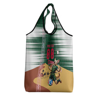 Personalized Algeria Champions Football 2026 Grocery Bag Fennec Fox Victory Mascot - Traditional Berber Pattern