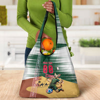 Personalized Algeria Champions Football 2026 Grocery Bag Fennec Fox Victory Mascot - Traditional Berber Pattern