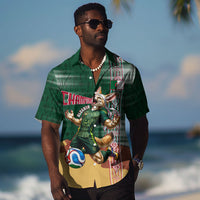 Personalized Algeria Champions Football 2026 Hawaiian Shirt Fennec Fox Victory Mascot - Traditional Berber Pattern